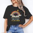 Take a Look It's In a Book Vintage Reading Teacher Rainbow Women's T-Shirt, trending gift Take a Look It's In a Book Vintage Reading Teacher Rainbow Women's T-Shirt, trending gift