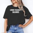 Lower Teacher Salaries Women's T-Shirt, trending gift