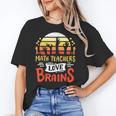 Math Teachers Love Brains Halloween Costume Zombie For Men Women Women's T-Shirt, trending gift