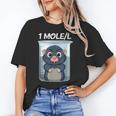 Mole Chemistry Chemist Student Science Teacher Women's T-Shirt, Science Teacher Gifts, trending gift