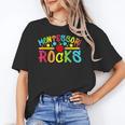 Montessori Rocks Montessori Teacher Back To School Women's T-Shirt, trending gift Montessori Rocks Montessori Teacher Back To School Women's T-Shirt, trending gift