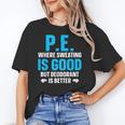 PE Teacher Art For Men Women Gym Teacher Appreciation Women's T-Shirt, Pe Teacher Gifts, trending gift