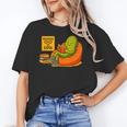 Pickle Reading Books Bookworm Teacher Librarian Kids Retro Women's T-Shirt, trending gift Pickle Reading Books Bookworm Teacher Librarian Kids Retro Women's T-Shirt, trending gift