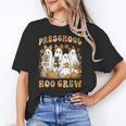 Preschool Boo Crew Halloween Teacher Ghost Costume Matching Women's T-Shirt, trending gift Preschool Boo Crew Halloween Teacher Ghost Costume Matching Women's T-Shirt, trending gift