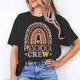 Preschool Crew Cute Leopard Rainbow Back To School Teachers Women's T-Shirt, trending gift Preschool Crew Cute Leopard Rainbow Back To School Teachers Women's T-Shirt, trending gift
