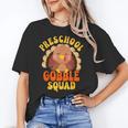 Preschool Gobble Squad Cute Turkey Thanksgiving Teacher Women's T-Shirt, trending gift