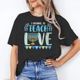 I Promise To Teach Love Hanukkah Chanukah Jewish Teacher Women's T-Shirt, trending gift