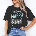 Put On A Happy Face Music Music Teacher Women's T-Shirt, trending gift Put On A Happy Face Music Music Teacher Women's T-Shirt, trending gift