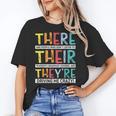 There Their They’Re Grammar Joke For English Teacher Student Women's T-Shirt, English Teacher Gifts, trending gift