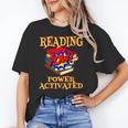 Reading Super Power Activated Superhero Teacher Or Student Men Women Girls Kids Women's T-Shirt, Super Teacher Gifts, trending gift Reading Super Power Activated Superhero Teacher Or Student Men Women Girls Kids Women's T-Shirt, Super Teacher Gifts, trending gift