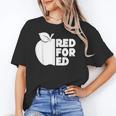 Red For Ed Teacher Support Public Education For Men Women Kids Women's T-Shirt, trending gift Red For Ed Teacher Support Public Education For Men Women Kids Women's T-Shirt, trending gift