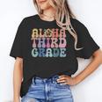 Retro Aloha Third Grade Teacher Summer Vacation Beach Hawaii Women's T-Shirt, trending gift Retro Aloha Third Grade Teacher Summer Vacation Beach Hawaii Women's T-Shirt, trending gift