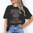 Retro BIOLOGY TEACHERS LOVE BRAINS This Is My Scary STEM Women's T-Shirt, trending gift