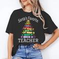 Santa's Favorite Teacher Idea For Christmas Teachers Women's T-Shirt, trending gift Santa's Favorite Teacher Idea For Christmas Teachers Women's T-Shirt, trending gift