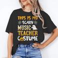 This Is My Scary Music Teacher Halloween Costumes Pajama Women's T-Shirt, trending gift