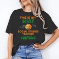 My Scary Social Studies Teacher Costume Halloween Men Women Women's T-Shirt, trending gift