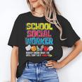 School Social Worker Teacher Caseworker Public Servant LSW Women's T-Shirt, trending gift
