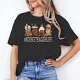 Science Teacher Horror Fall Coffee Halloween Pumpkin Autumn Women's T-Shirt, Science Teacher Gifts, trending gift