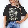 Skeleton Music Teacher I'Ll Wait Until It's Quiet Women's T-Shirt, trending gift