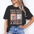 Special Education First Coffee Then Data Retro SPED Teacher Women's T-Shirt, trending gift Special Education First Coffee Then Data Retro SPED Teacher Women's T-Shirt, trending gift
