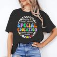 Special Education Teacher SPED Squad Team Kids Men Groovy Women's T-Shirt, Groovy Teacher Gifts, trending gift Special Education Teacher SPED Squad Team Kids Men Groovy Women's T-Shirt, Groovy Teacher Gifts, trending gift