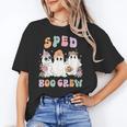 SPED Boo Crew Halloween Floral Ghost Special Ed SPED Teacher For Men Women Kids Women's T-Shirt, trending gift