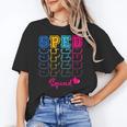 SPED Squad Proud Special Education Para Teacher Colorful Women's T-Shirt, trending gift SPED Squad Proud Special Education Para Teacher Colorful Women's T-Shirt, trending gift