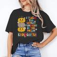 I Teach The Cutest Pumpkins Kindergarten Teacher Halloween Women's T-Shirt, trending gift I Teach The Cutest Pumpkins Kindergarten Teacher Halloween Women's T-Shirt, trending gift
