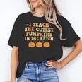I Teach The Cutest Pumpkins In The Patch Fall Season Teacher Women's T-Shirt, trending gift I Teach The Cutest Pumpkins In The Patch Fall Season Teacher Women's T-Shirt, trending gift