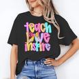 Teach Love Inspire Preppy Back To School Teacher Women Women's T-Shirt, trending gift Teach Love Inspire Preppy Back To School Teacher Women Women's T-Shirt, trending gift