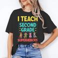 I Teach Second Grade Superheroes Teacher Superhero Women's T-Shirt, trending gift