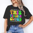 This Teacher 80s 90s Teachers's Day Glows Last Day Of School Women's T-Shirt, 90s Teacher Gifts, trending gift