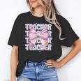 Teacher Bow Pencil Flowers Teacher Back To School Women's T-Shirt, trending gift Teacher Bow Pencil Flowers Teacher Back To School Women's T-Shirt, trending gift