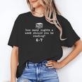 Teacher Haunted By 6-7 Halloween 6 7 Reading Book 67 Women's T-Shirt, trending gift Teacher Haunted By 6-7 Halloween 6 7 Reading Book 67 Women's T-Shirt, trending gift