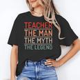 Teacher The Man The Myth The Legend School Holiday Teacher Women's T-Shirt, trending gift Teacher The Man The Myth The Legend School Holiday Teacher Women's T-Shirt, trending gift