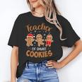 Teacher Of Smart Cookies Gingerbread Christmas Teacher Cute Men Women Kids Women's T-Shirt, trending gift