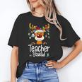 Teacher Squad Red Plaid Rudolph Reindeer Christmas Women's T-Shirt, trending gift Teacher Squad Red Plaid Rudolph Reindeer Christmas Women's T-Shirt, trending gift