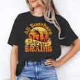 Teacher All Teachers Love Brains Halloween Party Women's T-Shirt, trending gift Teacher All Teachers Love Brains Halloween Party Women's T-Shirt, trending gift