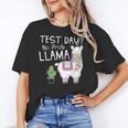 Teachers Testing Day Test Day No Prob Llama Teacher Women's T-Shirt, trending gift Teachers Testing Day Test Day No Prob Llama Teacher Women's T-Shirt, trending gift