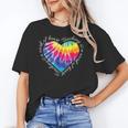 Teaching Is a Work Of Heart Tie Dye Hippie For Teacher For Men Women Girls Kids Women's T-Shirt, trending gift
