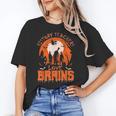History Teachers Love Brains Halloween Teacher For Men Women Women's T-Shirt, History Teacher Gifts, trending gift