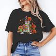Turkey Reading Books Fall Thanksgiving Teacher Librarian Women's T-Shirt, trending gift