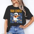 Van Ghost Art Teacher Halloween Van Gogh Starry Night Women's T-Shirt, trending gift Van Ghost Art Teacher Halloween Van Gogh Starry Night Women's T-Shirt, trending gift