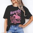 Vintage Howdy First Grade Cowgirl Teacher Western School Women's T-Shirt, First Grade Teacher Gifts, trending gift