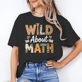 Wild About Math Cute Teacher Student Math Club Women's T-Shirt, trending gift
