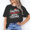 Xmas Lighting Santa's Favorite Math Teacher Christmas Women's T-Shirt, trending gift Xmas Lighting Santa's Favorite Math Teacher Christmas Women's T-Shirt, trending gift