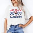 2nd Grade Batter Up Back To School Baseball Teacher Kids Women's T-Shirt, 2nd Grade Teacher Gifts, trending gift