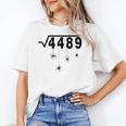 67 Meme Math Teacher 6 7 Halloween Spiders Square Root 4489 Women's T-Shirt, trending gift