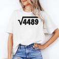 67 Meme Square Root 4489 Six Seven Slang Math Teacher Women's T-Shirt, trending gift