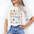 ABC Animals Alphabet Graphic Boys Girls Kindergarten Teacher Women's T-Shirt, trending gift